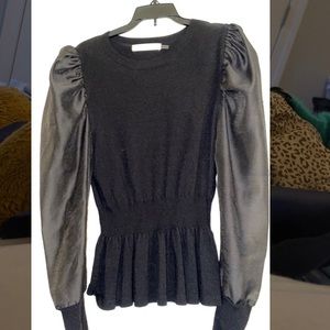 SUPER cute dressy black top